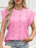 Jacquard Crewneck Loose Tee