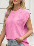 Jacquard Crewneck Loose Tee
