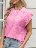 Jacquard Crewneck Loose Tee