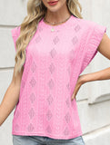 Jacquard Crewneck Loose Tee
