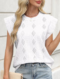 Jacquard Crewneck Loose Tee