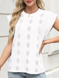 Jacquard Crewneck Loose Tee