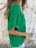 Solid Crewneck Short Sleeve Tee