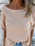 Solid Crewneck Short Sleeve Tee