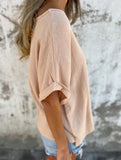 Solid Crewneck Short Sleeve Tee