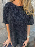 Shiny Thread Crewneck Tee