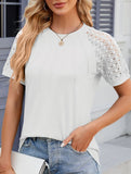 Lace Patch Crewneck Tee