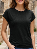 Loose Crewneck Short Sleeve Tee_CWTTS00897