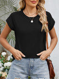 Loose Crewneck Short Sleeve Tee_CWTTS00897
