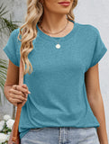 Loose Crewneck Short Sleeve Tee_CWTTS00897