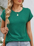Loose Crewneck Short Sleeve Tee_CWTTS00897