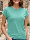 Loose Crewneck Short Sleeve Tee_CWTTS00897