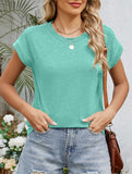 Loose Crewneck Short Sleeve Tee_CWTTS00897