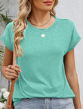 Loose Crewneck Short Sleeve Tee_CWTTS00897