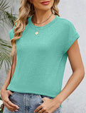 Loose Crewneck Short Sleeve Tee_CWTTS00897