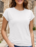 Loose Crewneck Short Sleeve Tee_CWTTS00897