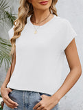Loose Crewneck Short Sleeve Tee_CWTTS00897