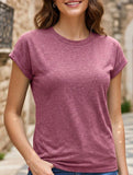 Loose Crewneck Short Sleeve Tee_CWTTS00897