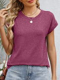 Loose Crewneck Short Sleeve Tee_CWTTS00897
