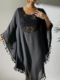 Crochet Fringe Beach Cover Up Bikini
