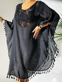 Crochet Fringe Beach Cover Up Bikini