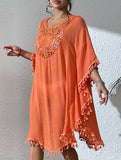 Crochet Fringe Beach Cover Up Bikini