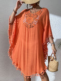 Crochet Fringe Beach Cover Up Bikini
