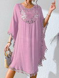 Crochet Fringe Beach Cover Up Bikini