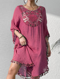 Crochet Fringe Beach Cover Up Bikini