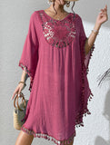 Crochet Fringe Beach Cover Up Bikini