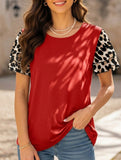 Crewneck Print Double Sleeve Tee_CWTTS00917