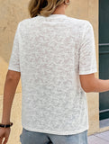 Beaded Bow Knit Tee_CWTTS00920