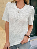 Beaded Bow Knit Tee_CWTTS00920