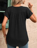 Crewneck Button Loose Tee_CWTTS00942