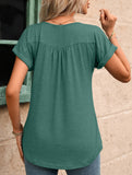 Crewneck Button Loose Tee_CWTTS00942