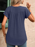 Crewneck Button Loose Tee_CWTTS00942
