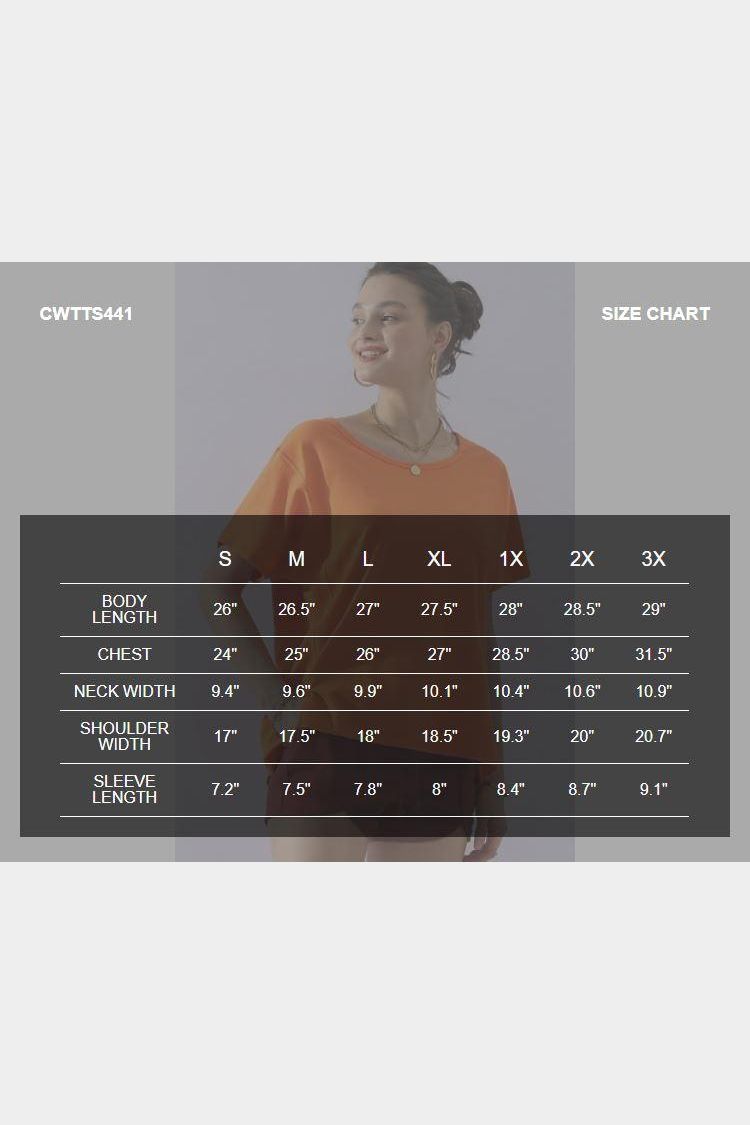 LOOSE FIT ROUND NECK SHORT SLEEVE T SHIRT TOP - Doublju