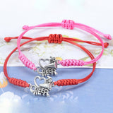 CHEER PATTERN HAND WOVEN BRACELET_CWAJE0723