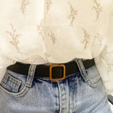 SIMPLE RETRO BELT WITH SQUARE BUCKLE WITHOUT HOLES_CWABE0659