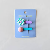 CHILDRENS FLOWER ROUND BEAD HAIRPIN_CWAHA1821