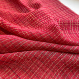 PLAID SHINE SILK SCARF LONG BLEND SPRING WRAP_CWASC0616