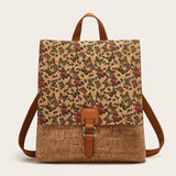 RETRO PRINT LARGE CAPACITY BACKPACK_CWAB2644
