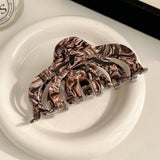 Vintage Pumpkin Acetate Hair Claw Clip For Women