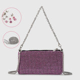 TEMPERAMENTAL ALL MATCH RHINESTONE EVENING BAG_CWAB3585