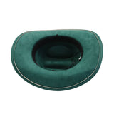 SUEDE COWBOY FEDORA HAT ETHNIC WESTERN STYLE_CWAH04484