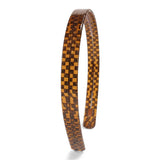 ACETATE CHECKERBOARD HEADBAND HAIRPIN_CWAHA4382