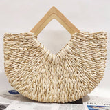 Women Casual Moon Bag Woven Tote Bag_Cwab0830