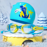KIDS HD ANTI FOG SWIM GOGGLES CAP CUTE STYLE_CWMM6644