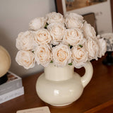 ELEGANT BURNT EDGE ROSE BOUQUET FOR TABLE DECOR_CWMM6578