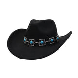 Unisex Cowboy Fedora Hat Ethnic Style_Cwah04445